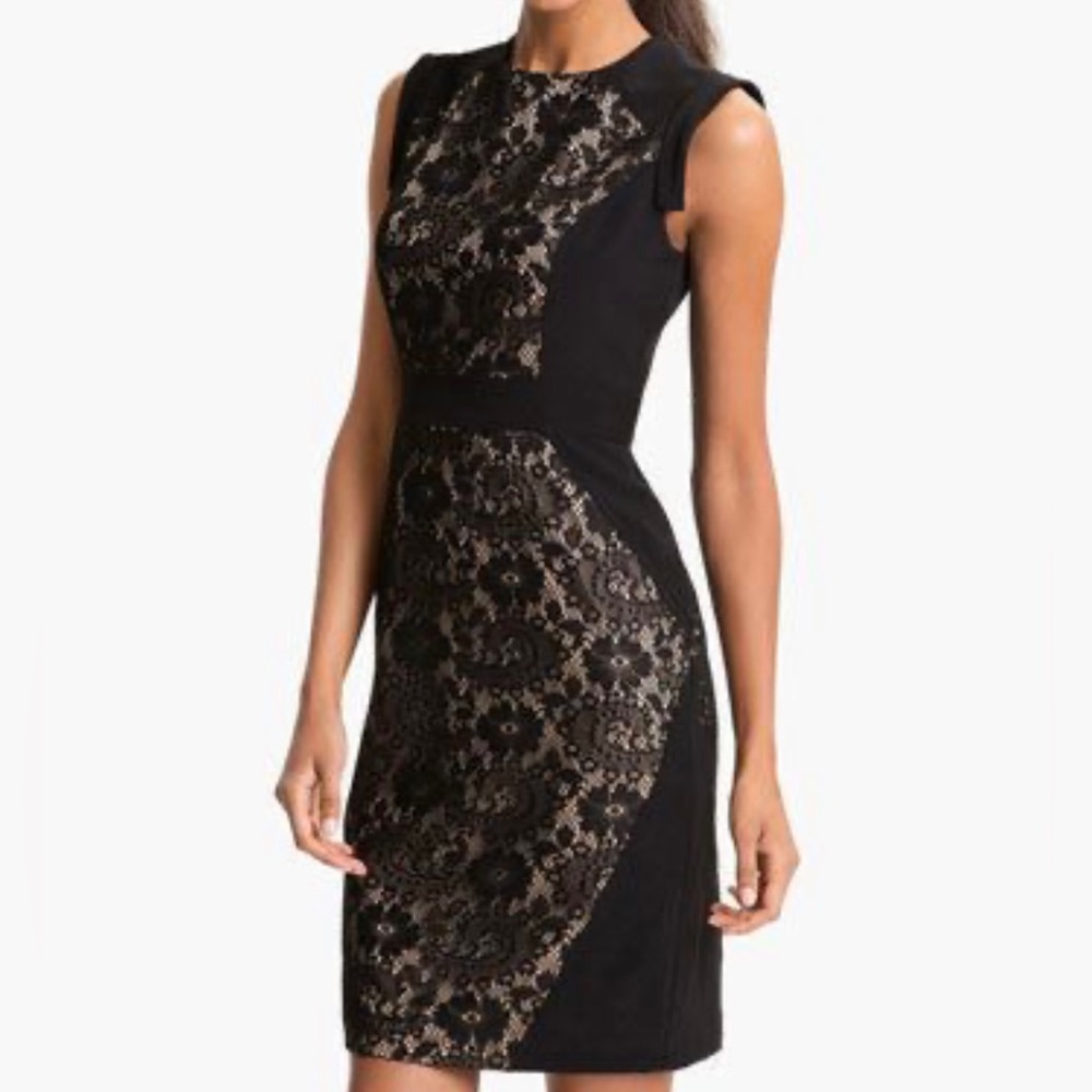 Adrianna Papell Lace It On Me Sheath Dress